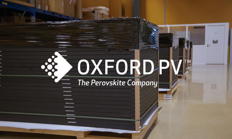 Oxford PV Modules ready to be shipped to first customer in the US